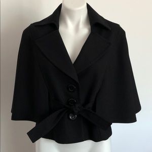 Cropped black jacket. Size medium.
